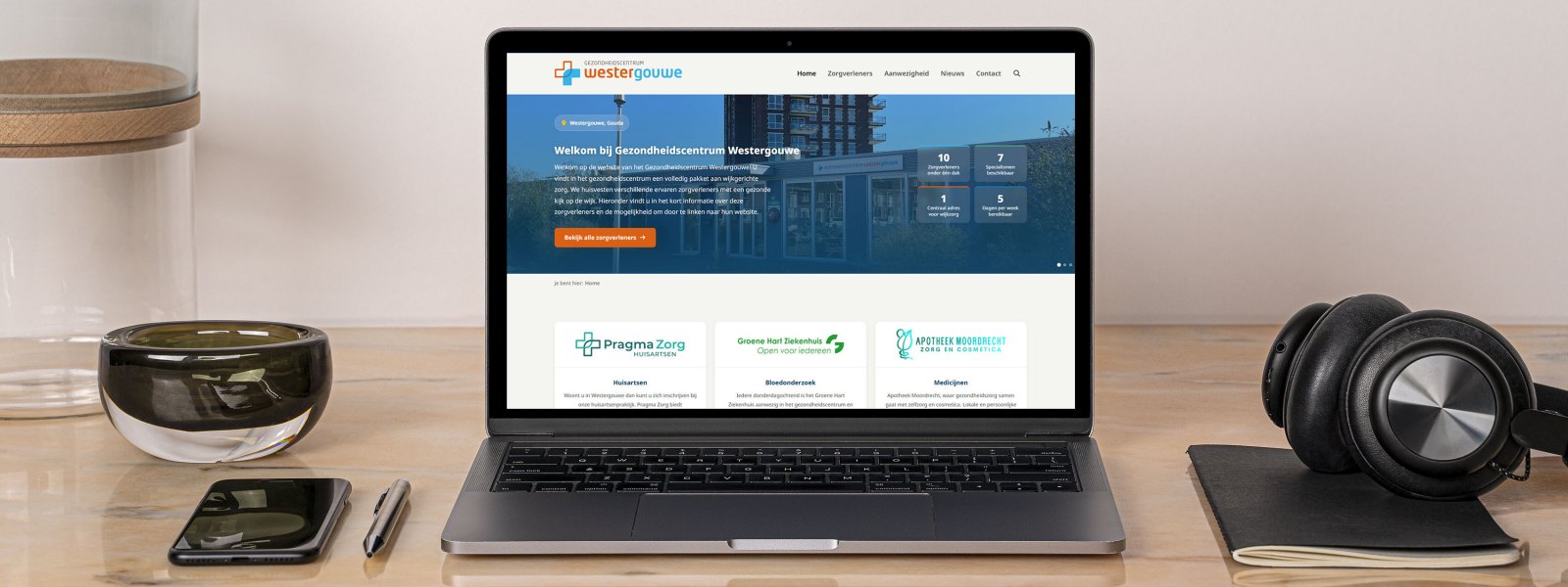 Gezondheidscentrum Westergouwe heeft een nieuwe website
